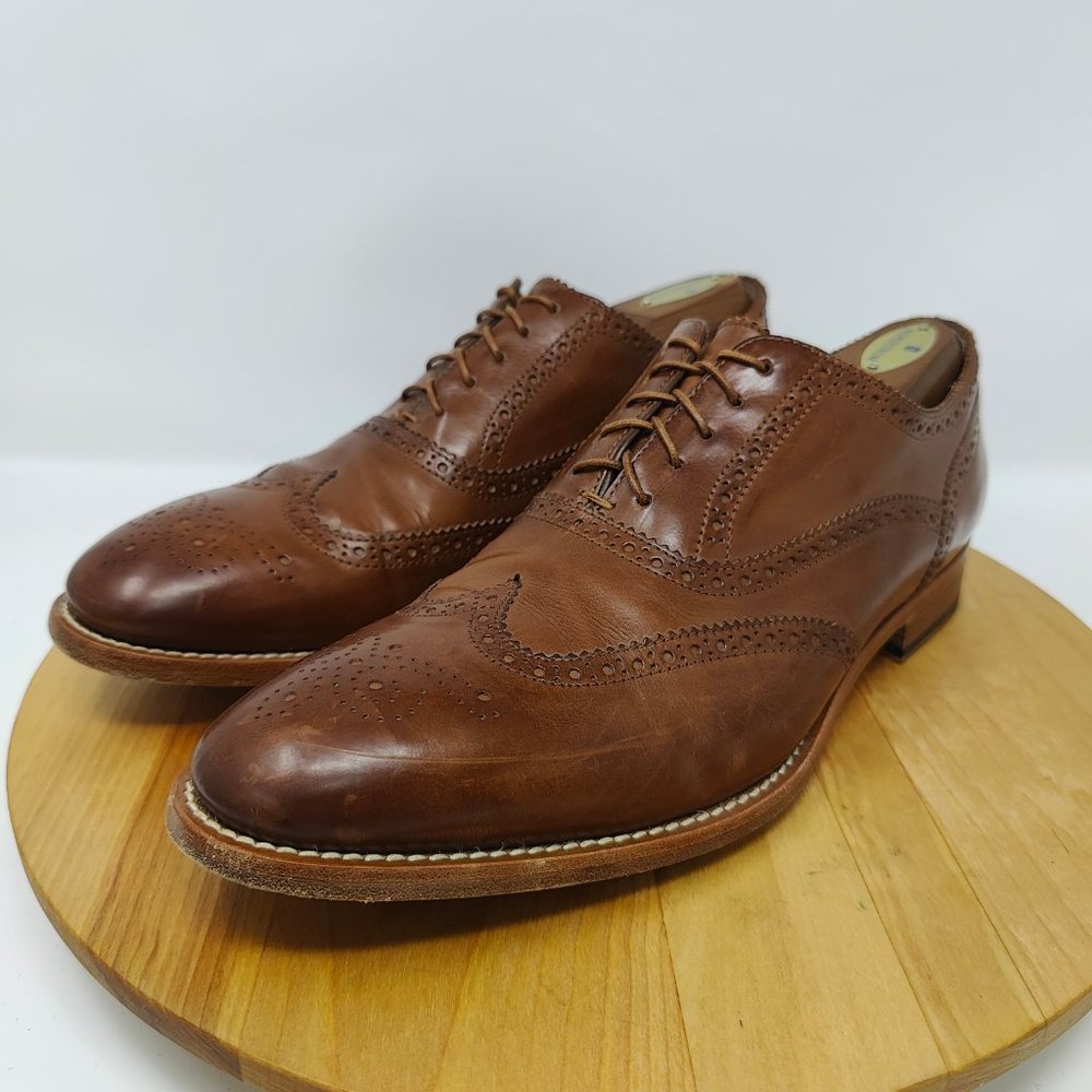 Paul Smith Wing Tip Shoes- Mens- Size 44- Brown- [S008]- Oxford Dress Shoes - Picture 4 of 10